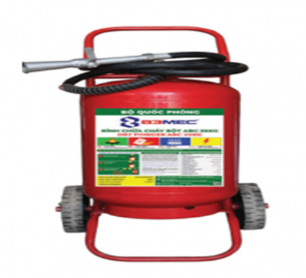 Bình bột xe đẩy chữa cháy ABC 35kg
