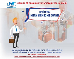 TUYỂN DỤNG: NHÂN VIÊN SALE KINH DOANH PCCC